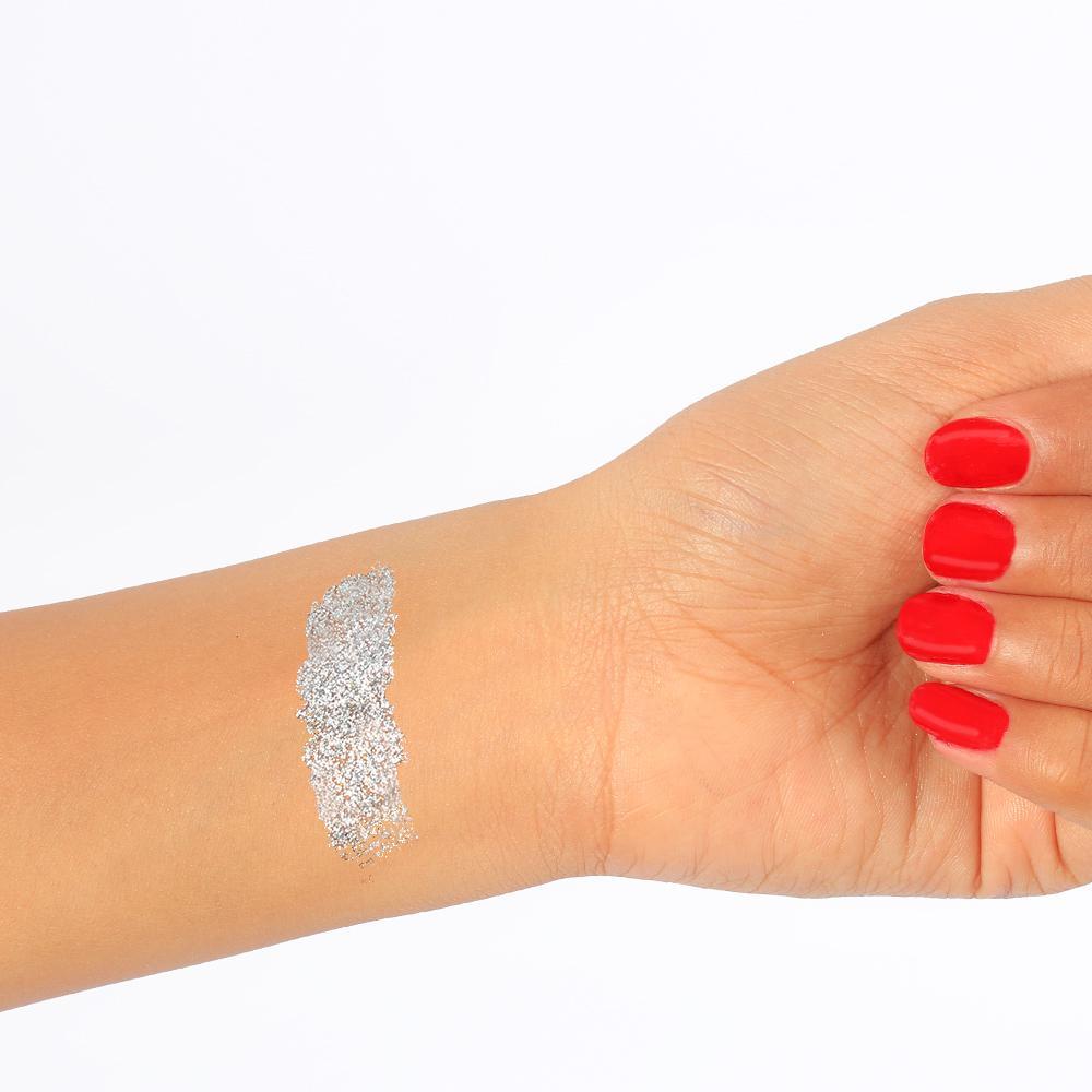 Swatch Creamy Glitter 02-SILVER STAR