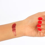 Swatch of Creamy Glitter 05-RAGING RED