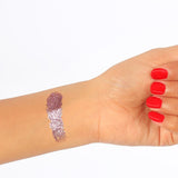 Swatch of Creamy Glitter 09-RUBY PINK