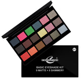 An Image of different matte & shimmer eye shadows