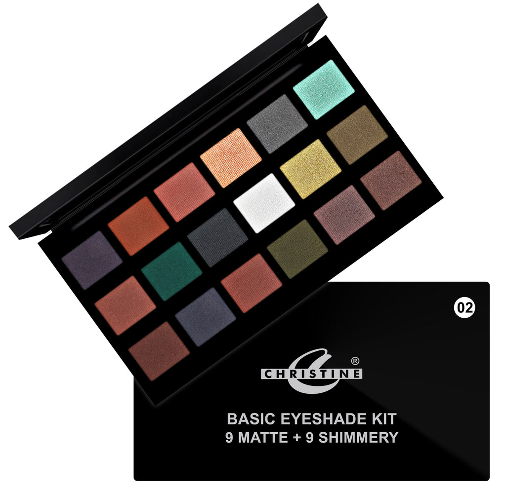 18 Different colors of eye shades
